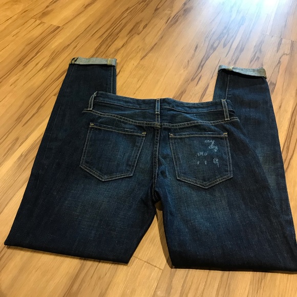 Mossimo Womens Distressed Boyfriend Jeans 00/24 - Picture 3 of 4